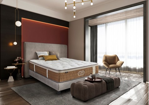 Matelas haut de gamme ressorts ensachés et accueil mousse collection Palace Hôtel André renault