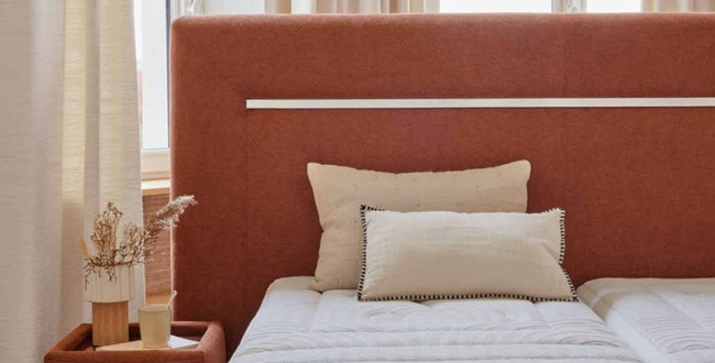 Headboard in fabric